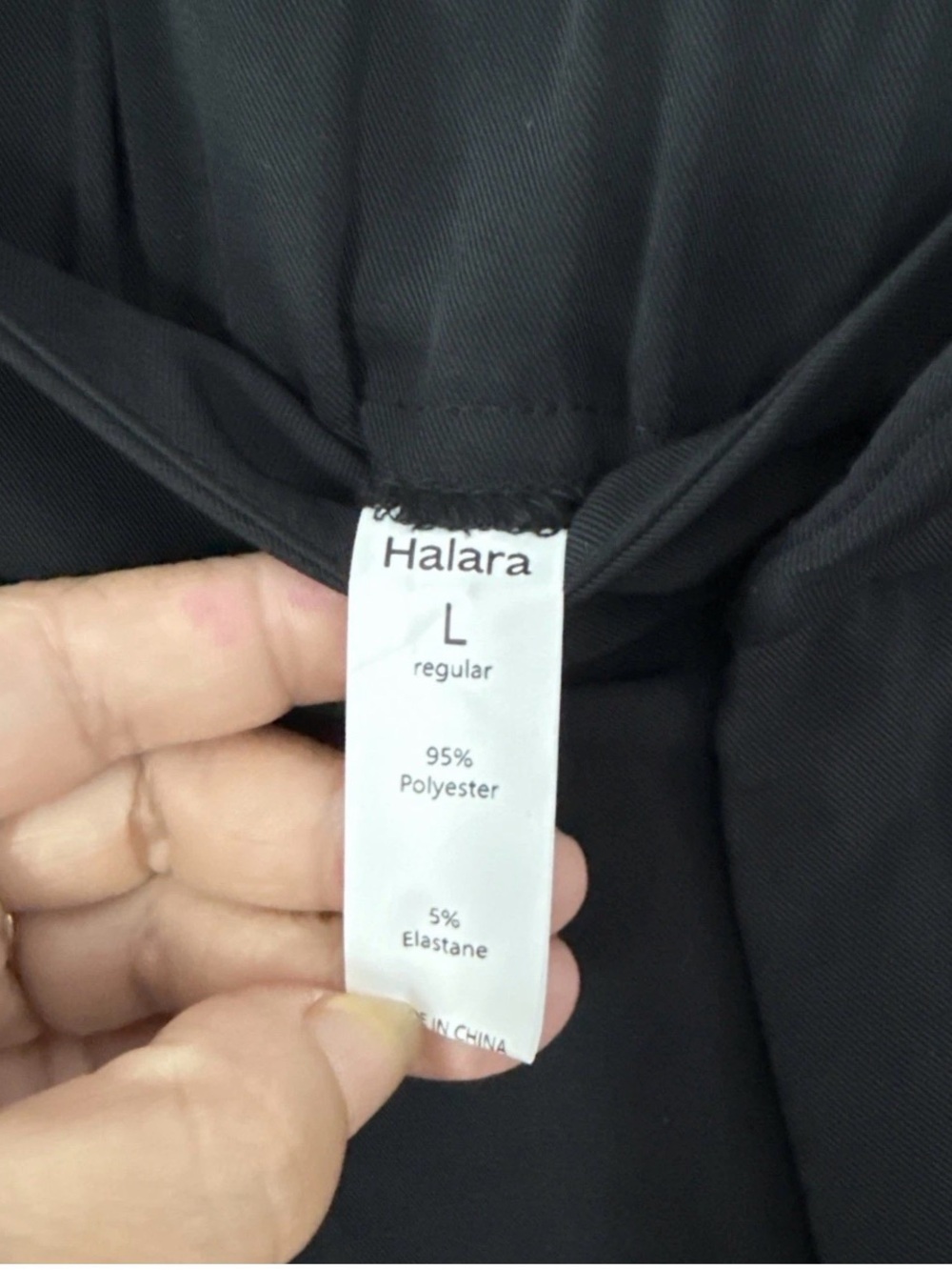 Halara women trouser size L regular elastic waste with pockets NWOT